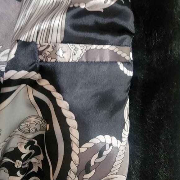 Dennis Basso Faux Fur Soft Silky Faux Mink Coat Size Small - Picture 13 of 14